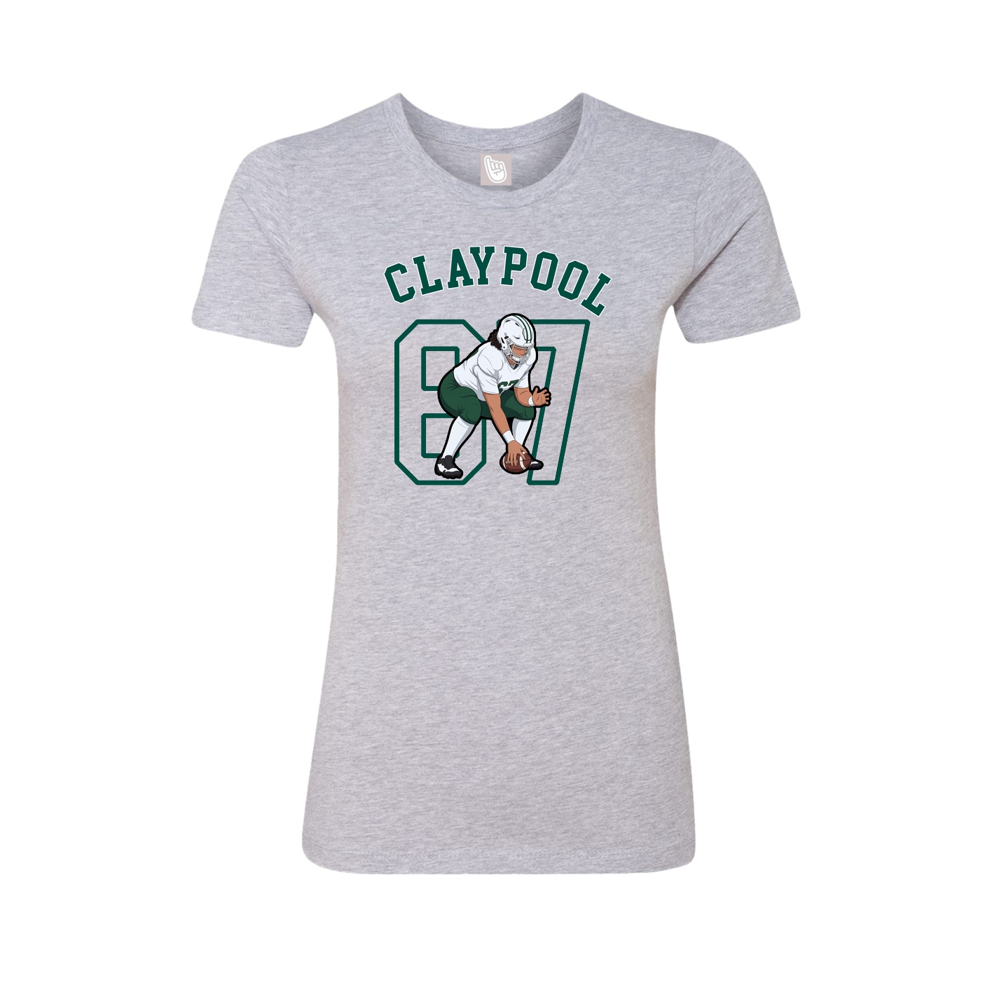 Fitted Women's Tee — Shirsey Arch in Grey