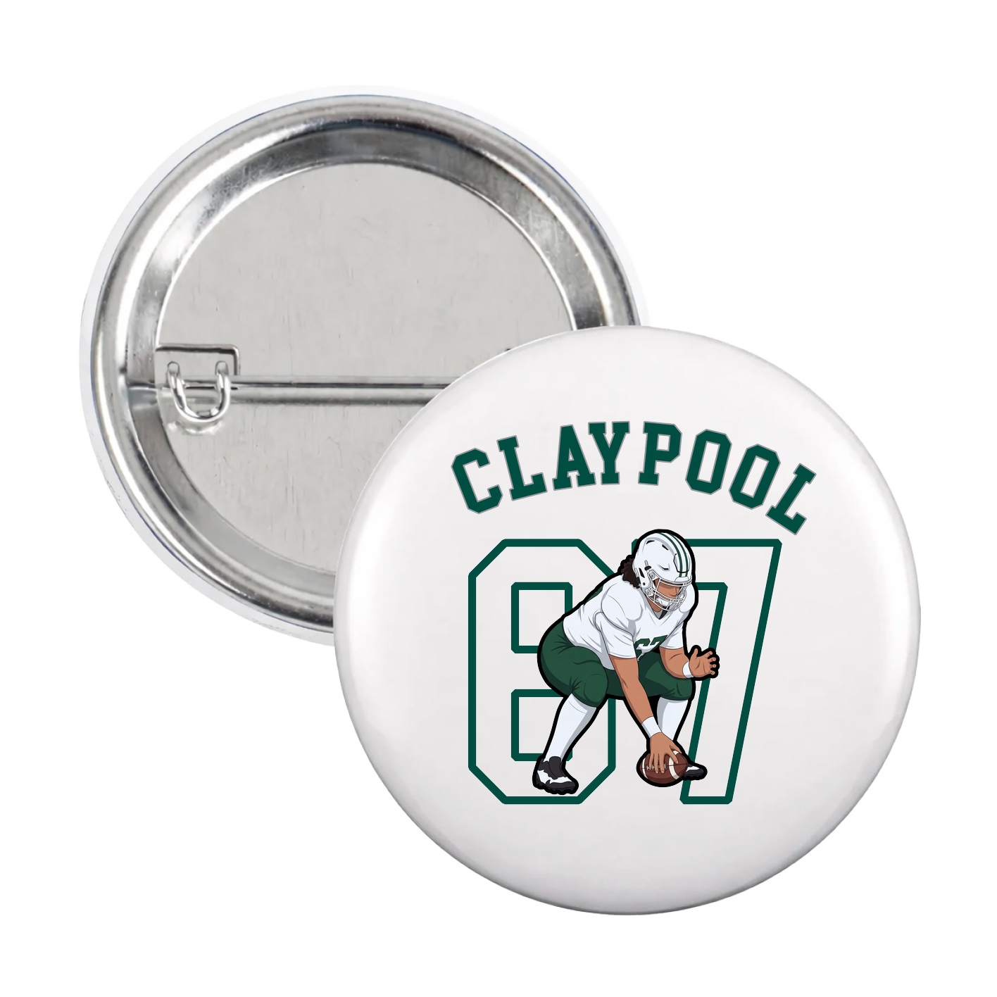 Game Day Button — Shirsey Arch in White