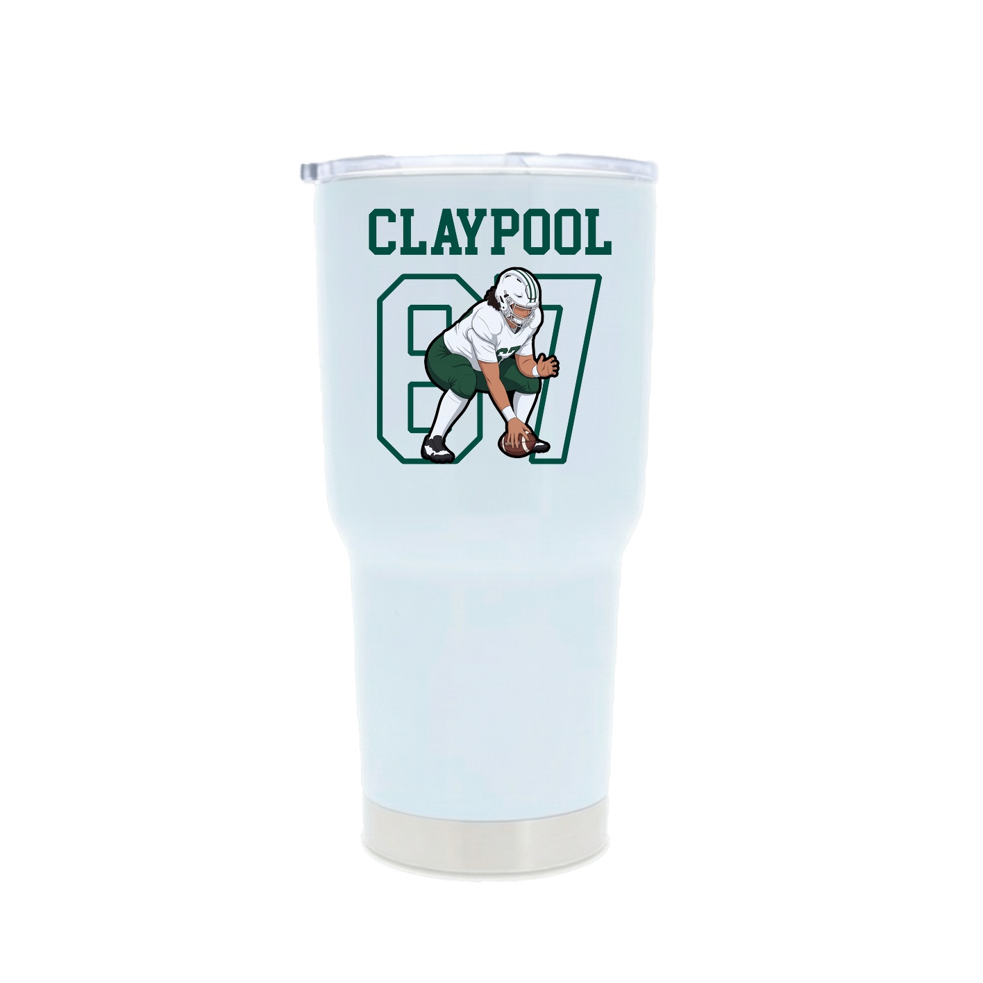 30oz Stainless Steel Tumbler — Shirsey in White