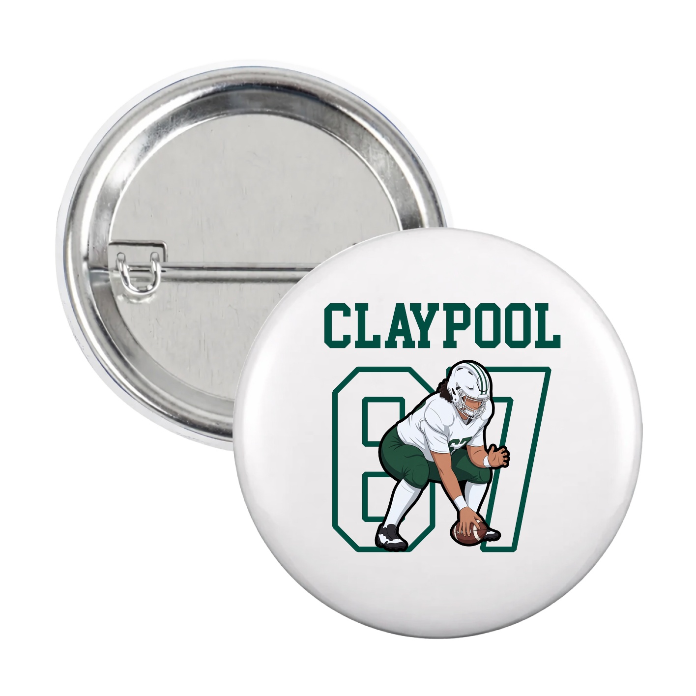 Game Day Button — Shirsey in White