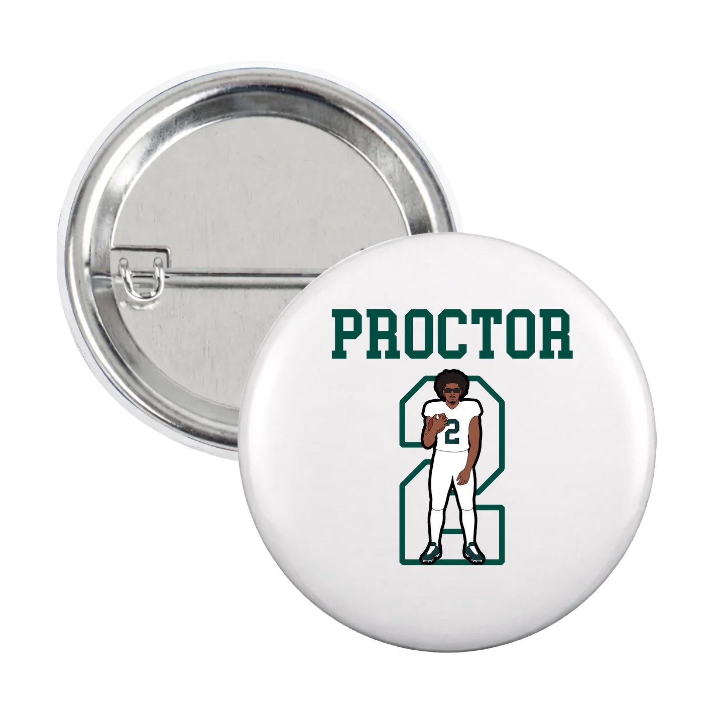 Game Day Button — Shirsey in White