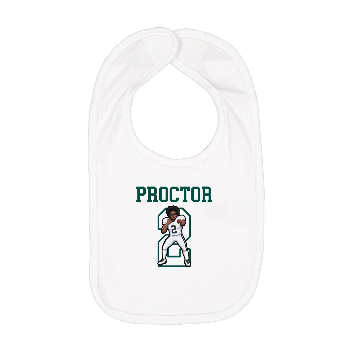 Infant Bib — Shirsey in White