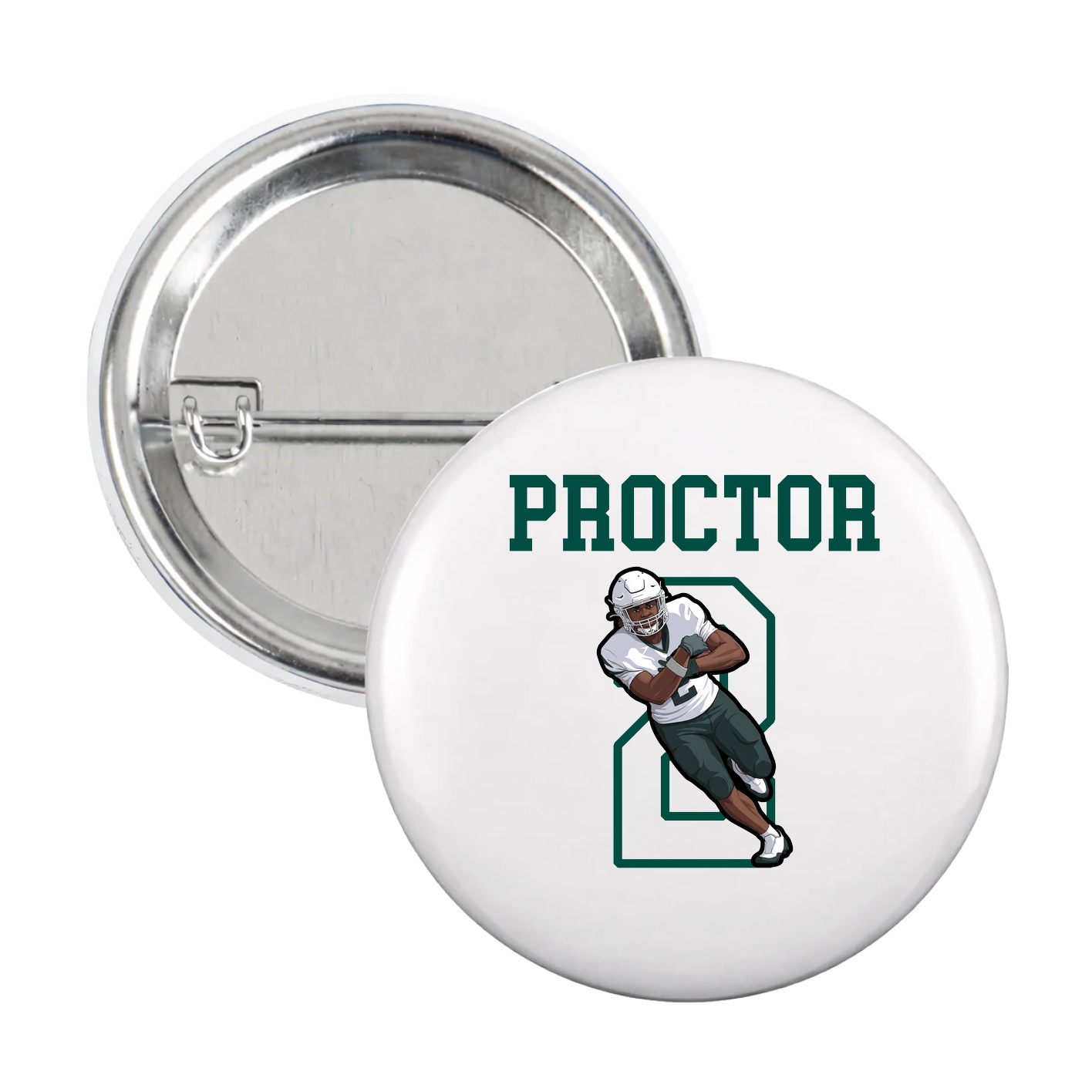 Game Day Button — Shirsey in White