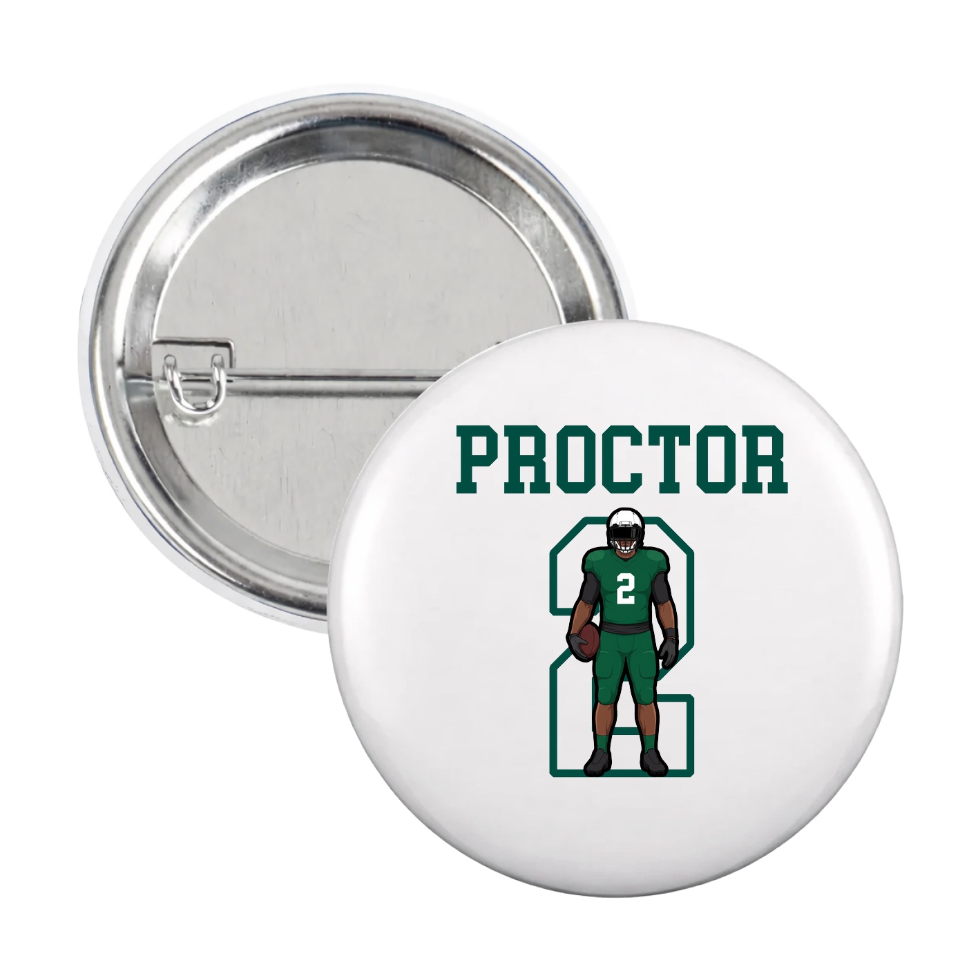 Game Day Button — Shirsey in White