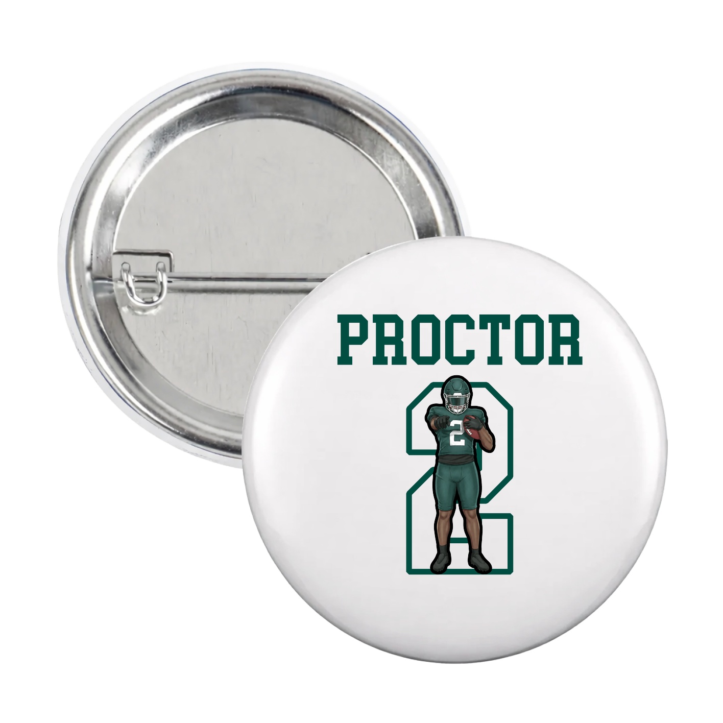 Game Day Button — Shirsey in White