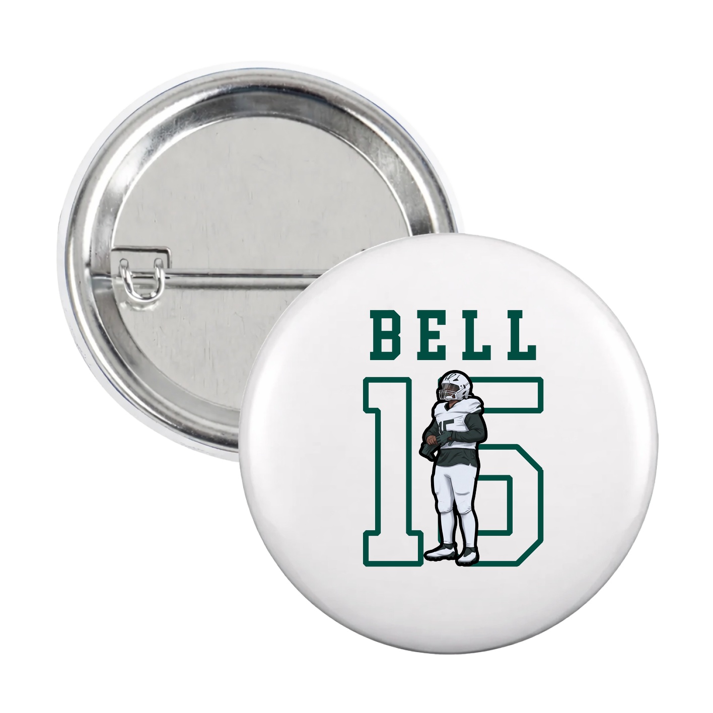 Game Day Button — Shirsey in White