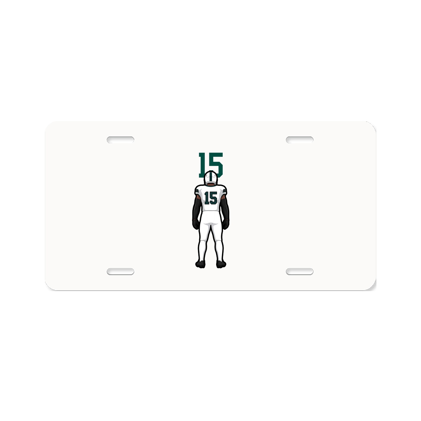 License Plate — Number Top in Classic