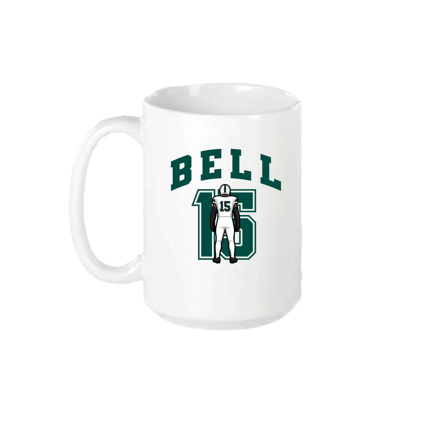 15oz Coffee Mug — Number in White
