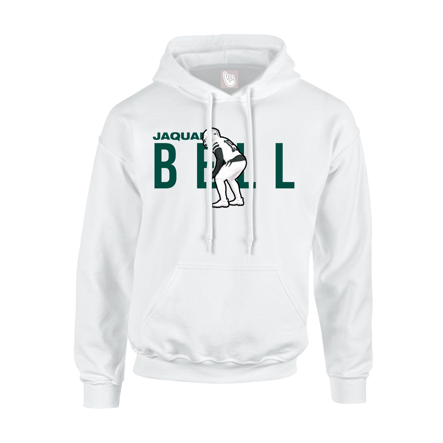 Youth Hoodie — Player Name in White