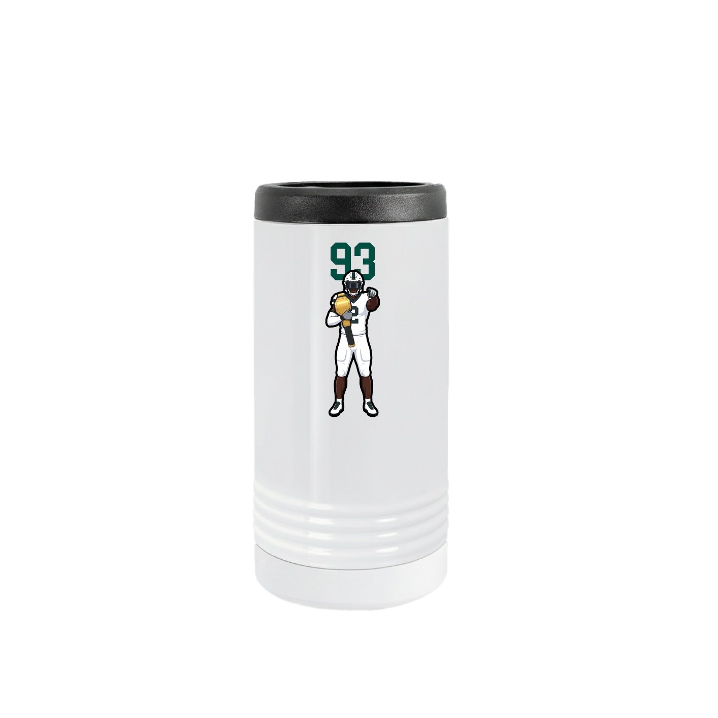 Slim Beverage Holder — Number Top in White