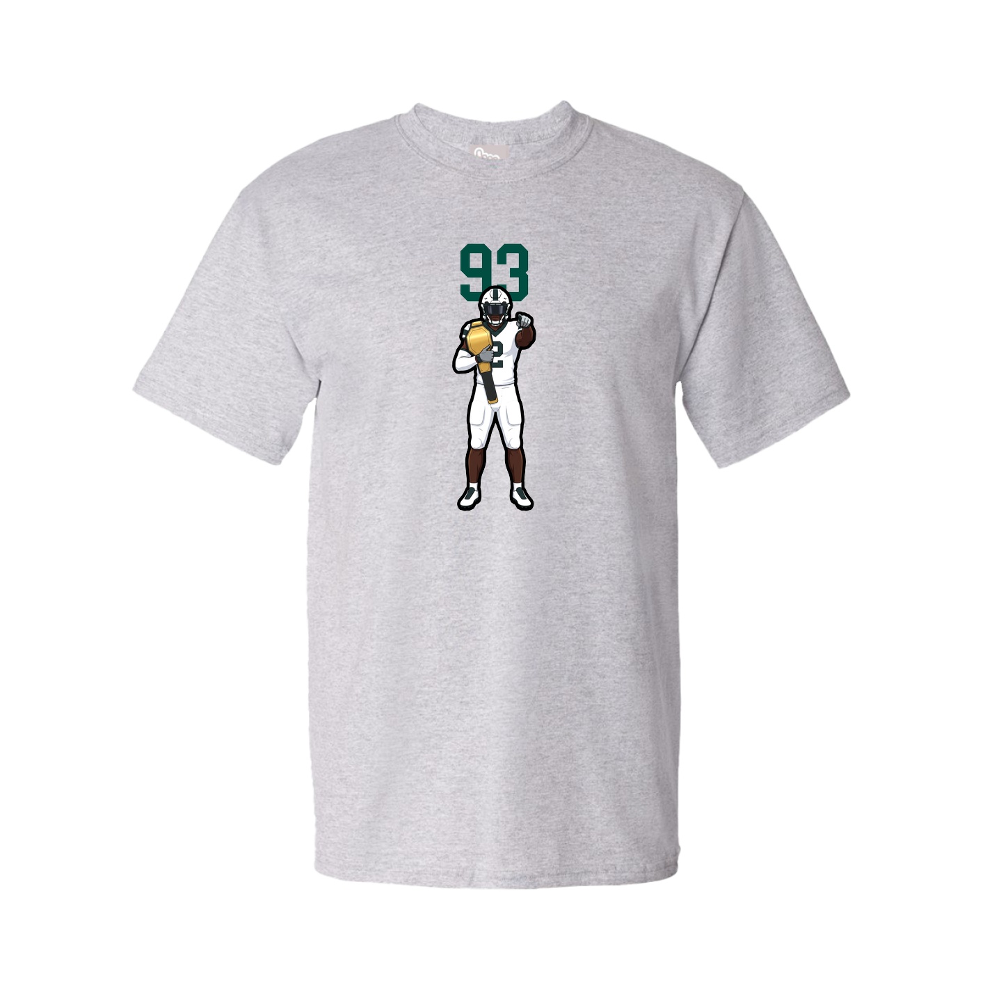 Youth Tee — Number Top in Grey