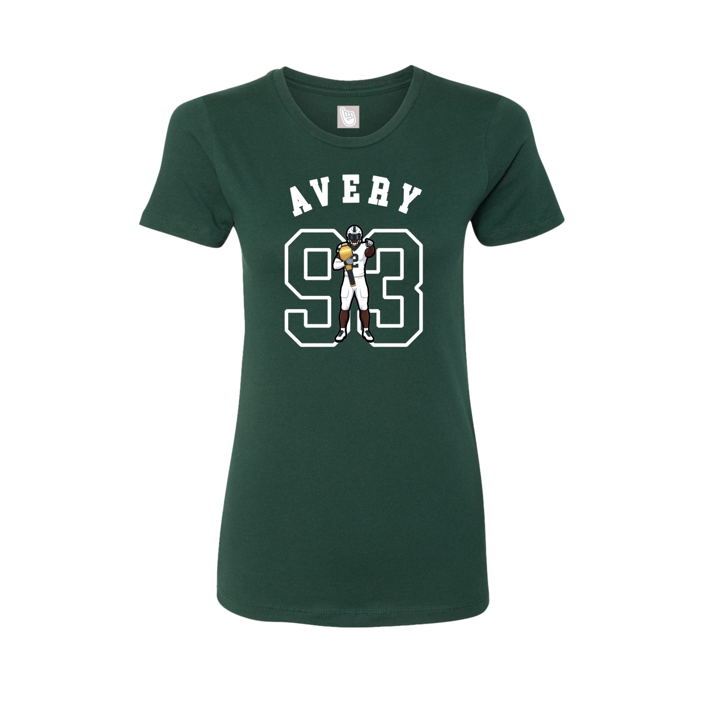 Fitted Women's Tee — Shirsey Arch in Green