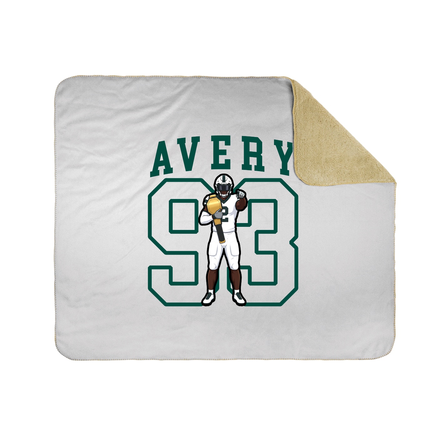 Throw Blanket — Shirsey in White