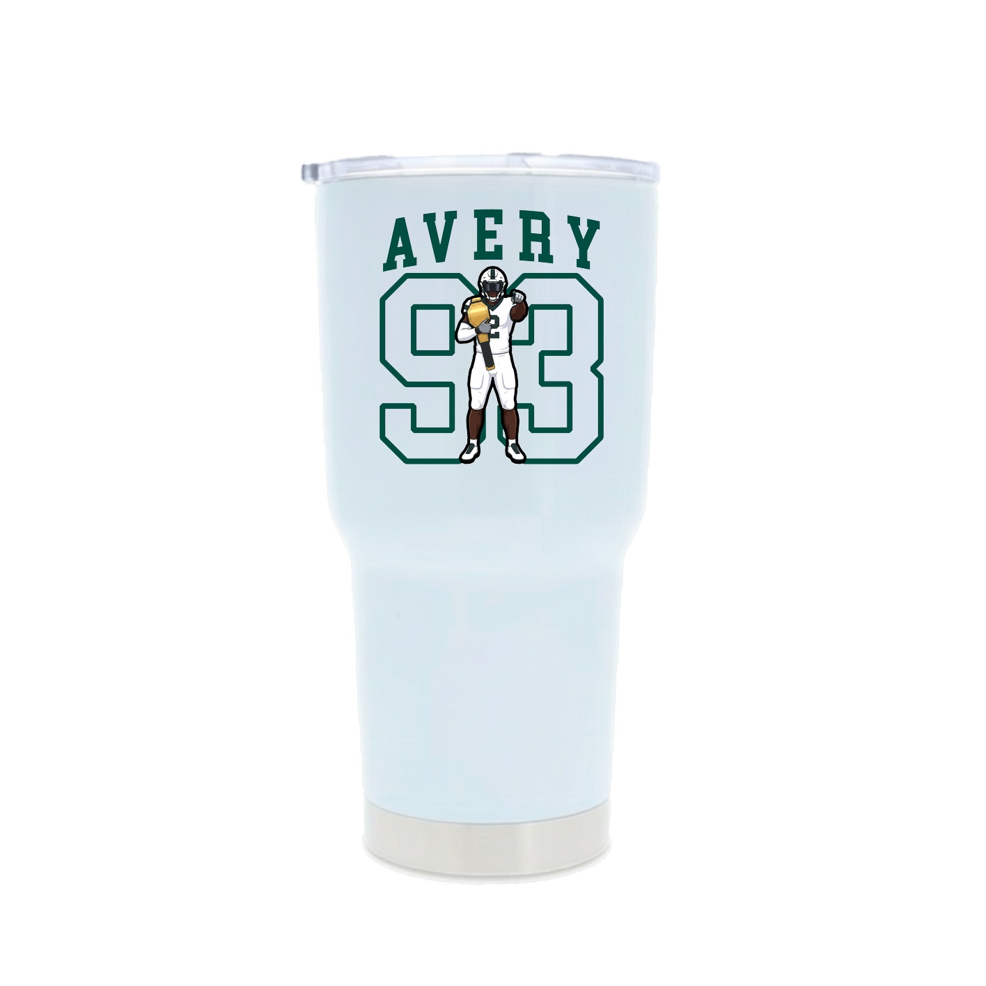 30oz Stainless Steel Tumbler — Shirsey in White