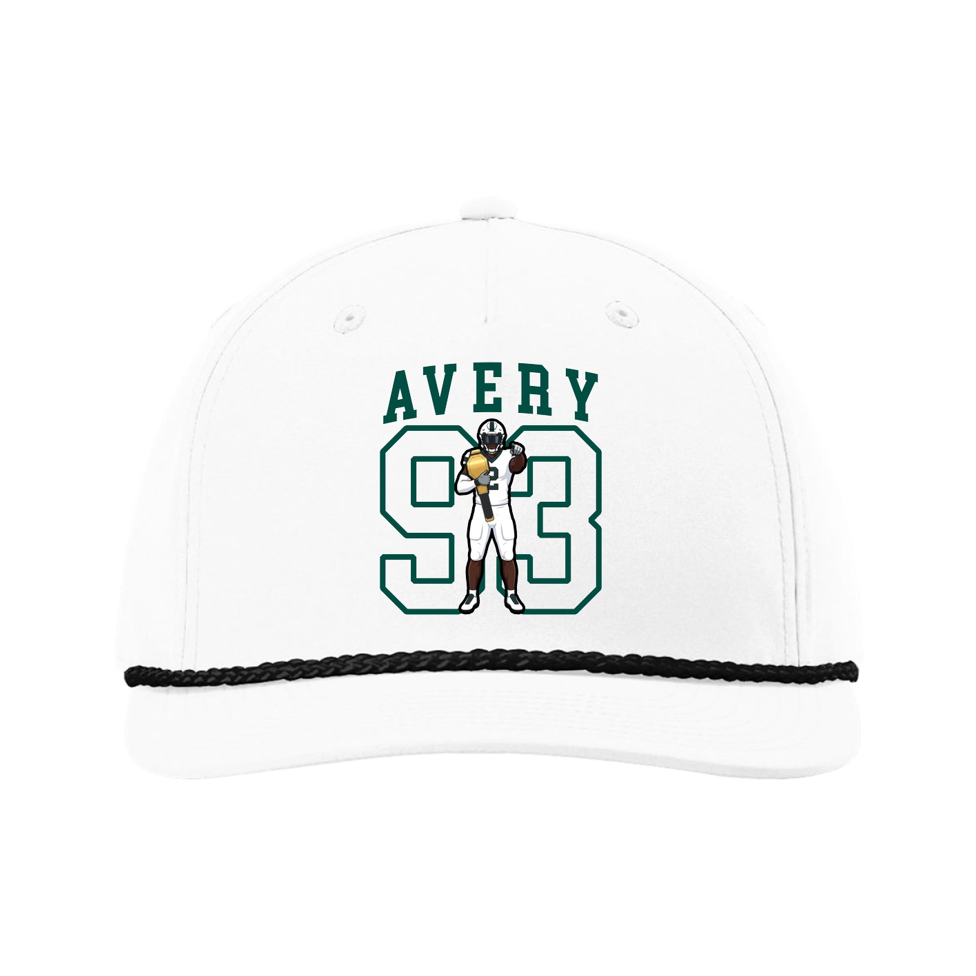 Five-Panel Classic Rope Cap — Shirsey in White