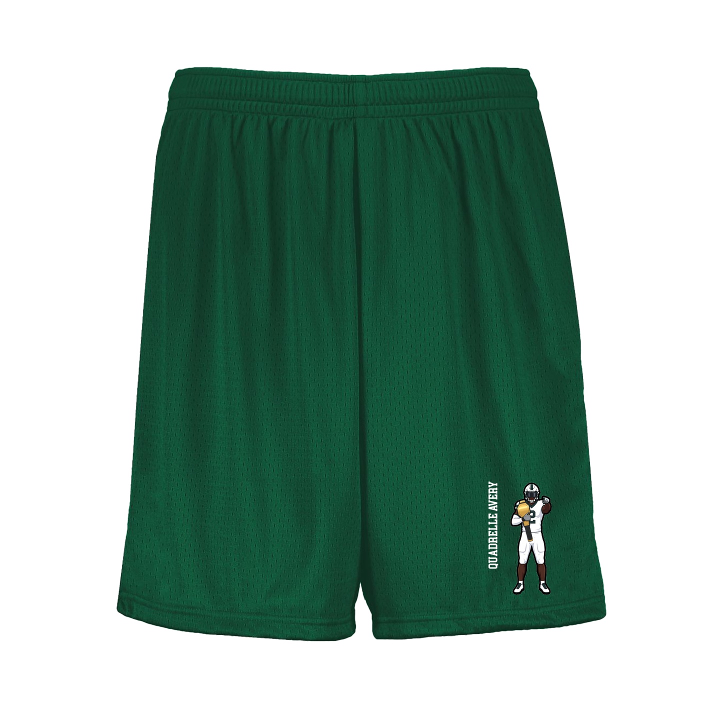 Shorts — Name Vertical in Green