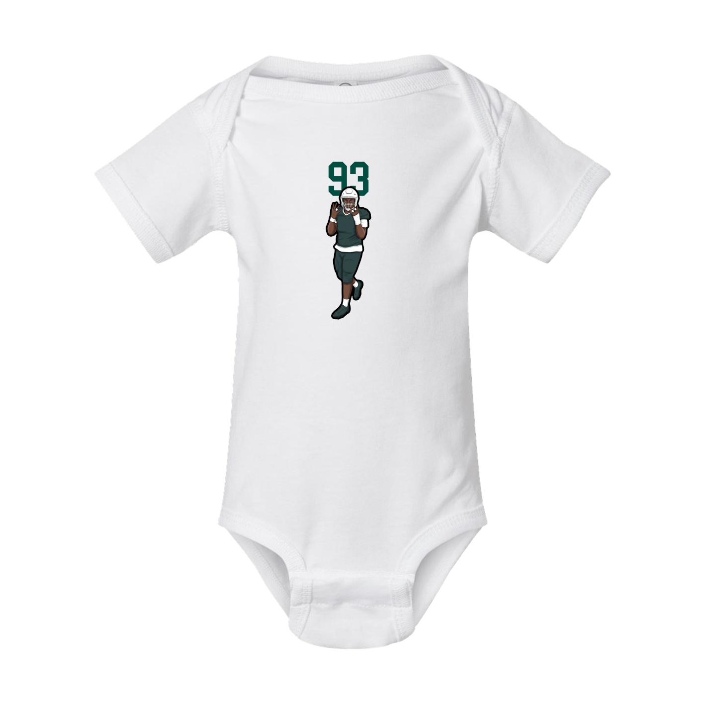 Baby Onesie — Number Top in White