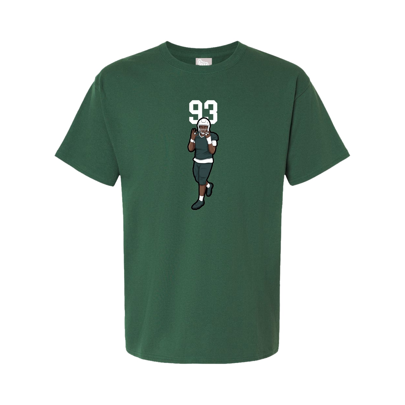 Youth Tee — Number Top in Green