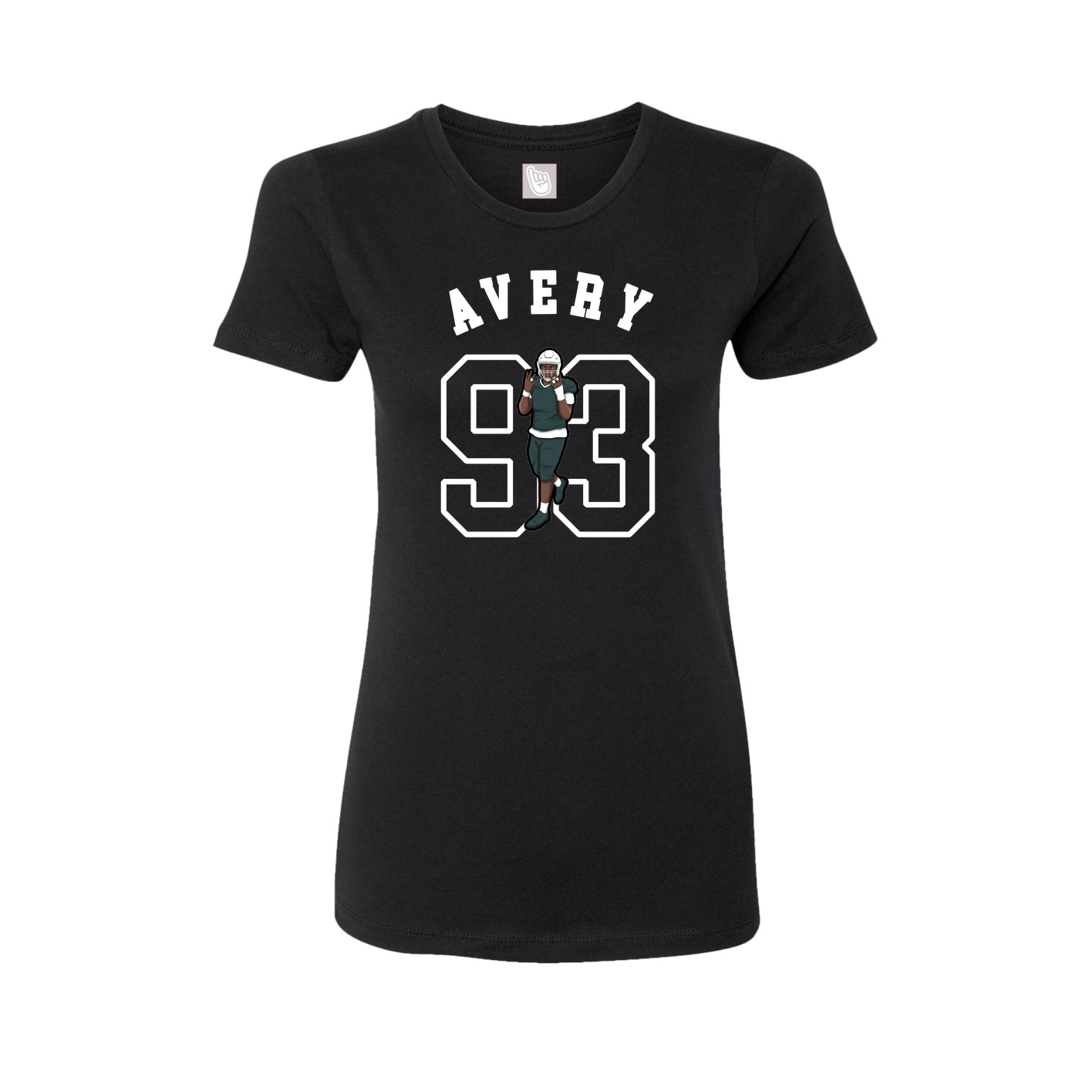 Fitted Women's Tee — Shirsey Arch in Black