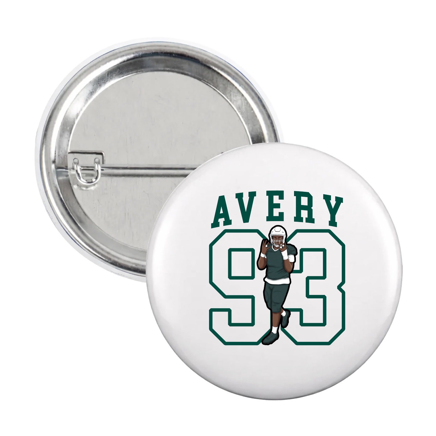 Game Day Button — Shirsey in White