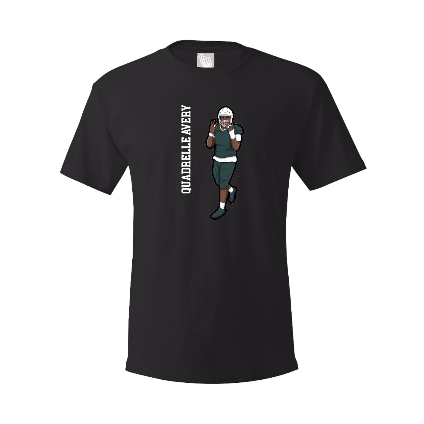 Tee — Name Vertical in Black