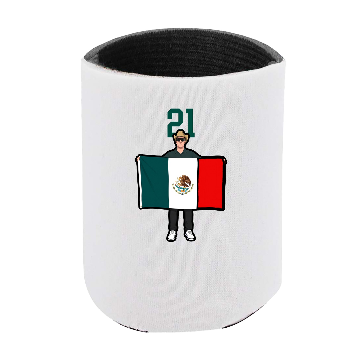 Can Holder — Number Top in White
