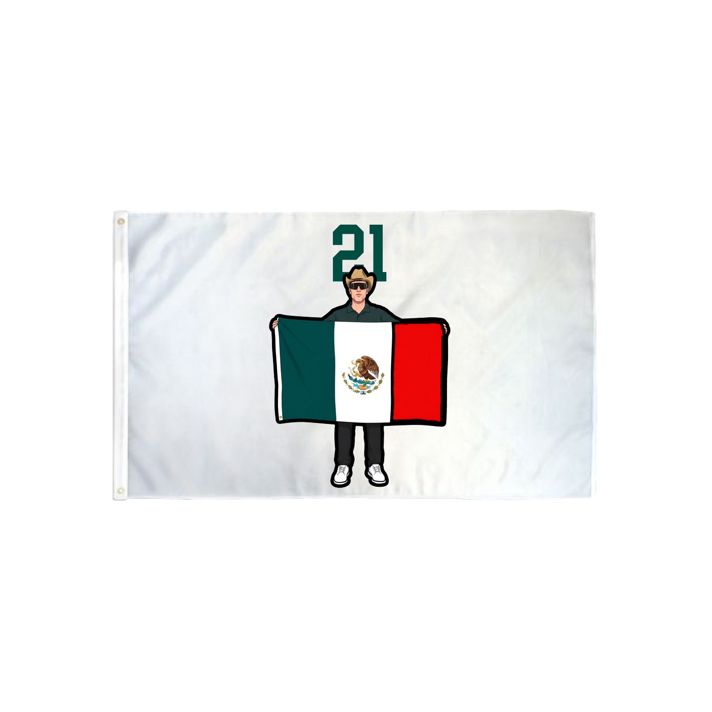 3x5 Flag — Number Top in Classic