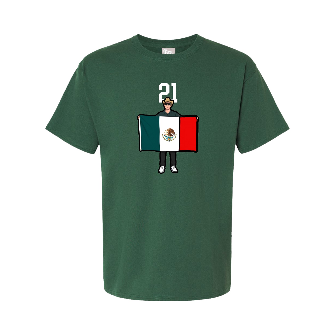 Tee — Number Top in Green