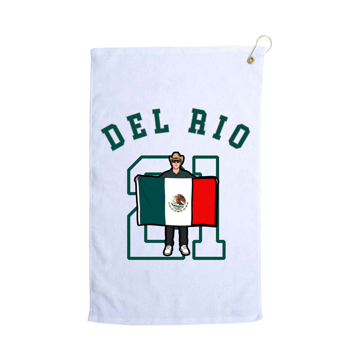 Golf Towel — Shirsey Arch in White