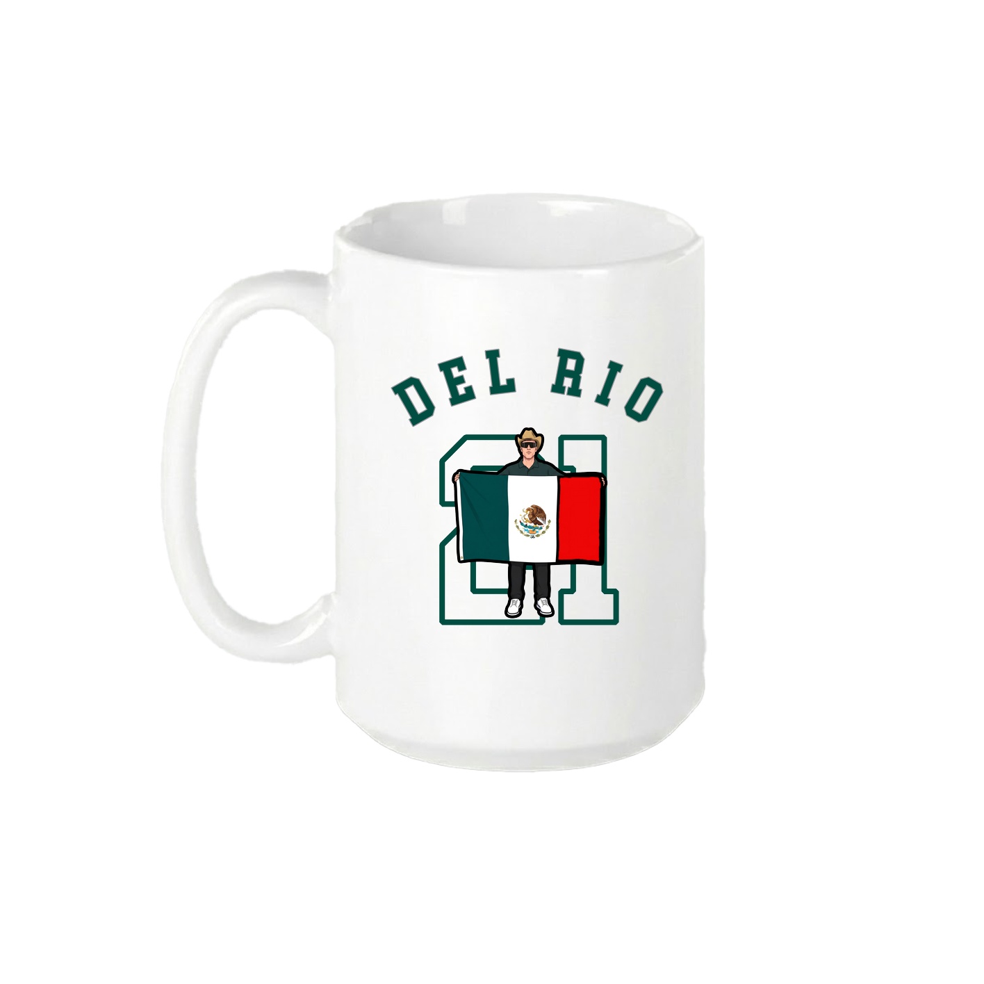 15oz Coffee Mug — Shirsey Arch in White