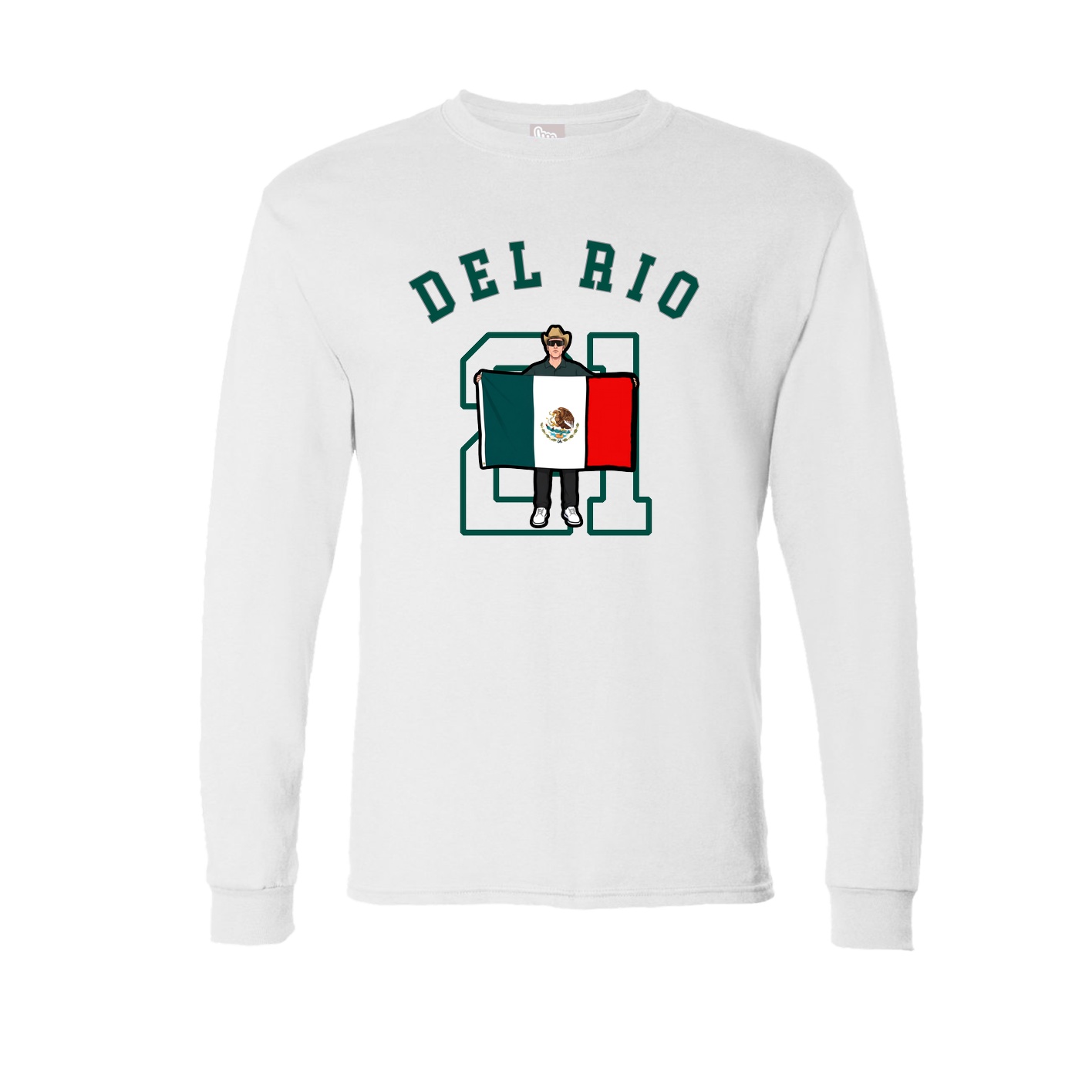 Long Sleeve Tee — Shirsey Arch in White