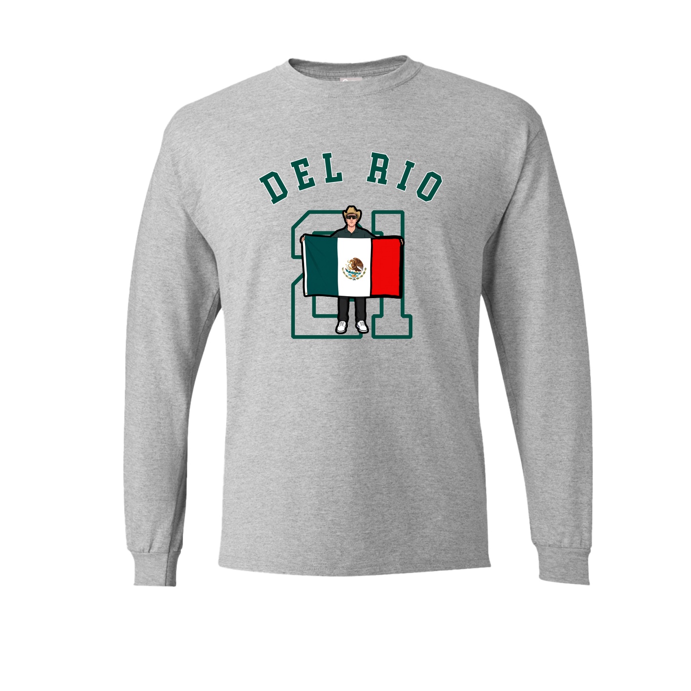 Long Sleeve Tee — Shirsey Arch in Grey