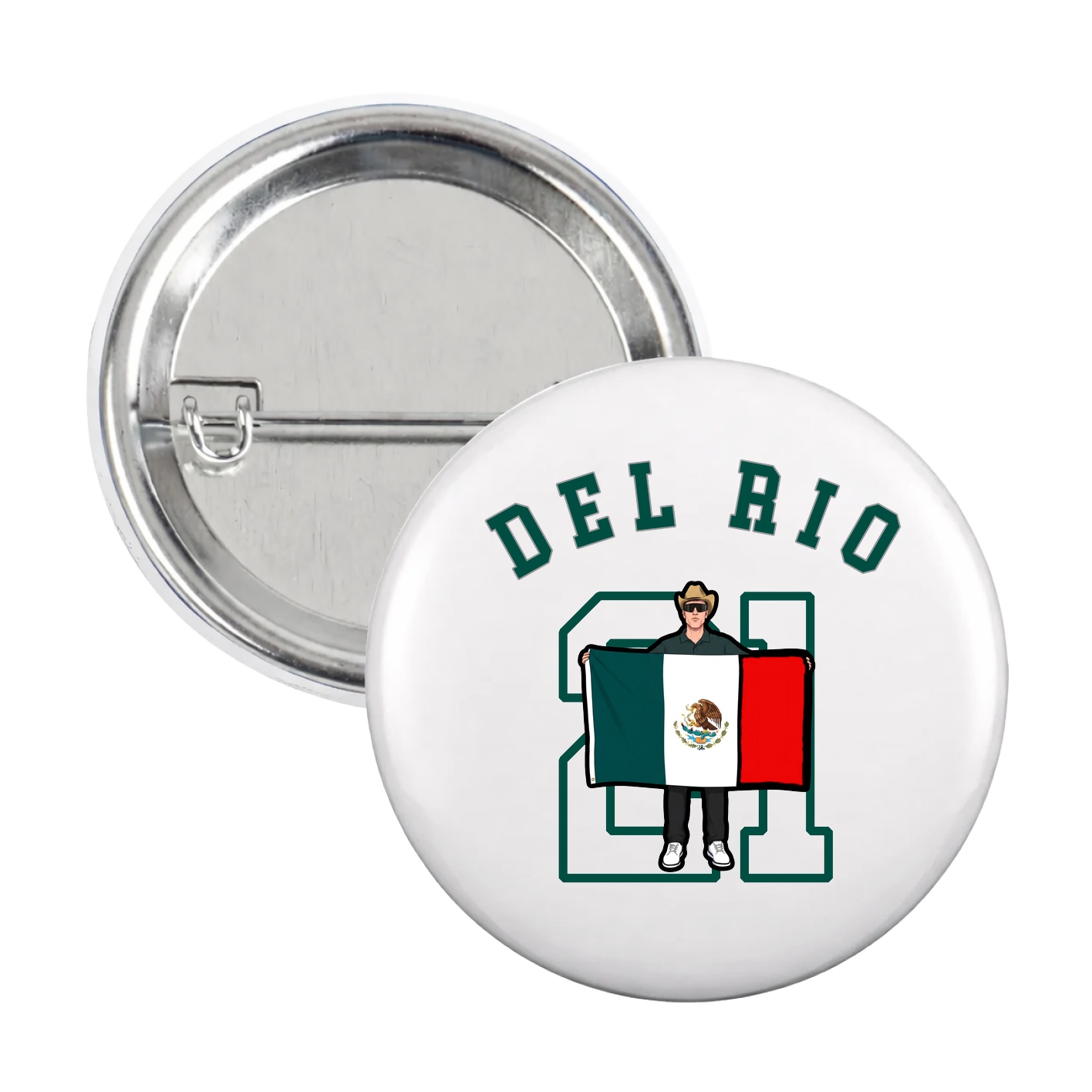 Game Day Button — Shirsey Arch in White