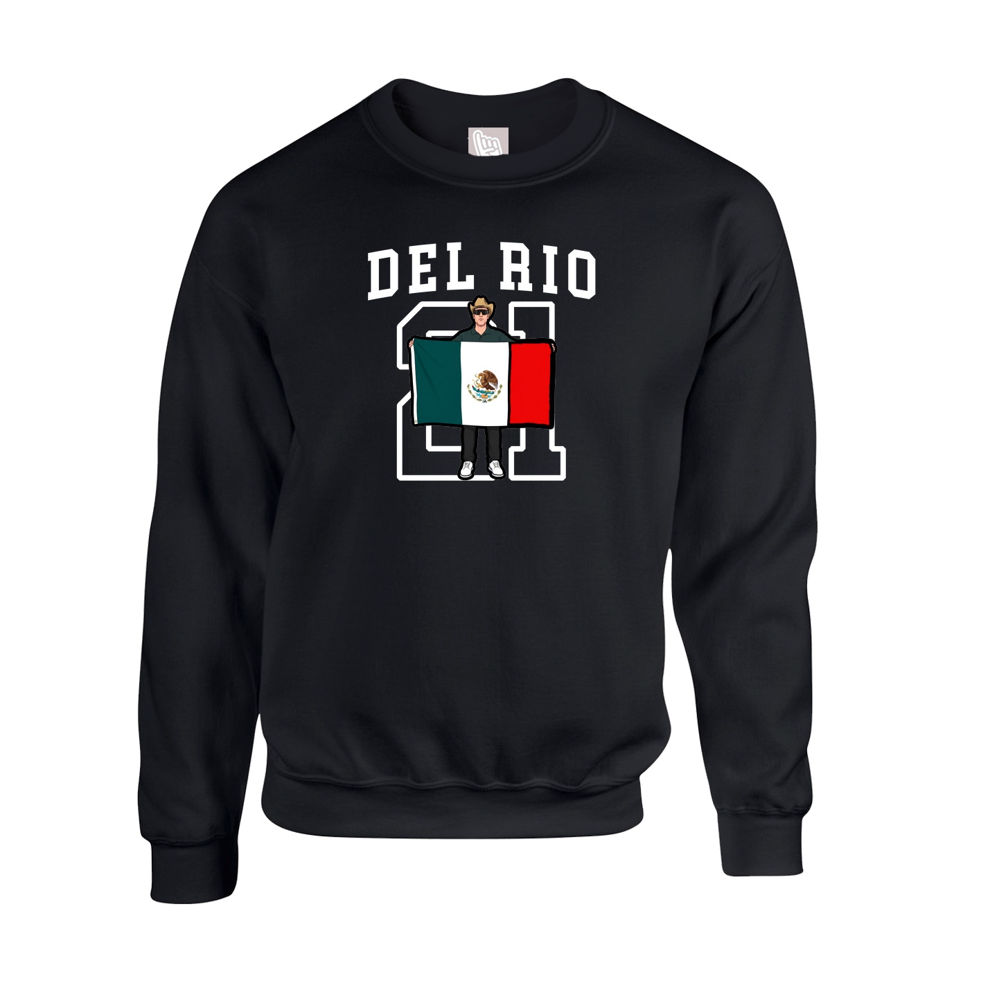 Fleece Crew — Shirsey in Black
