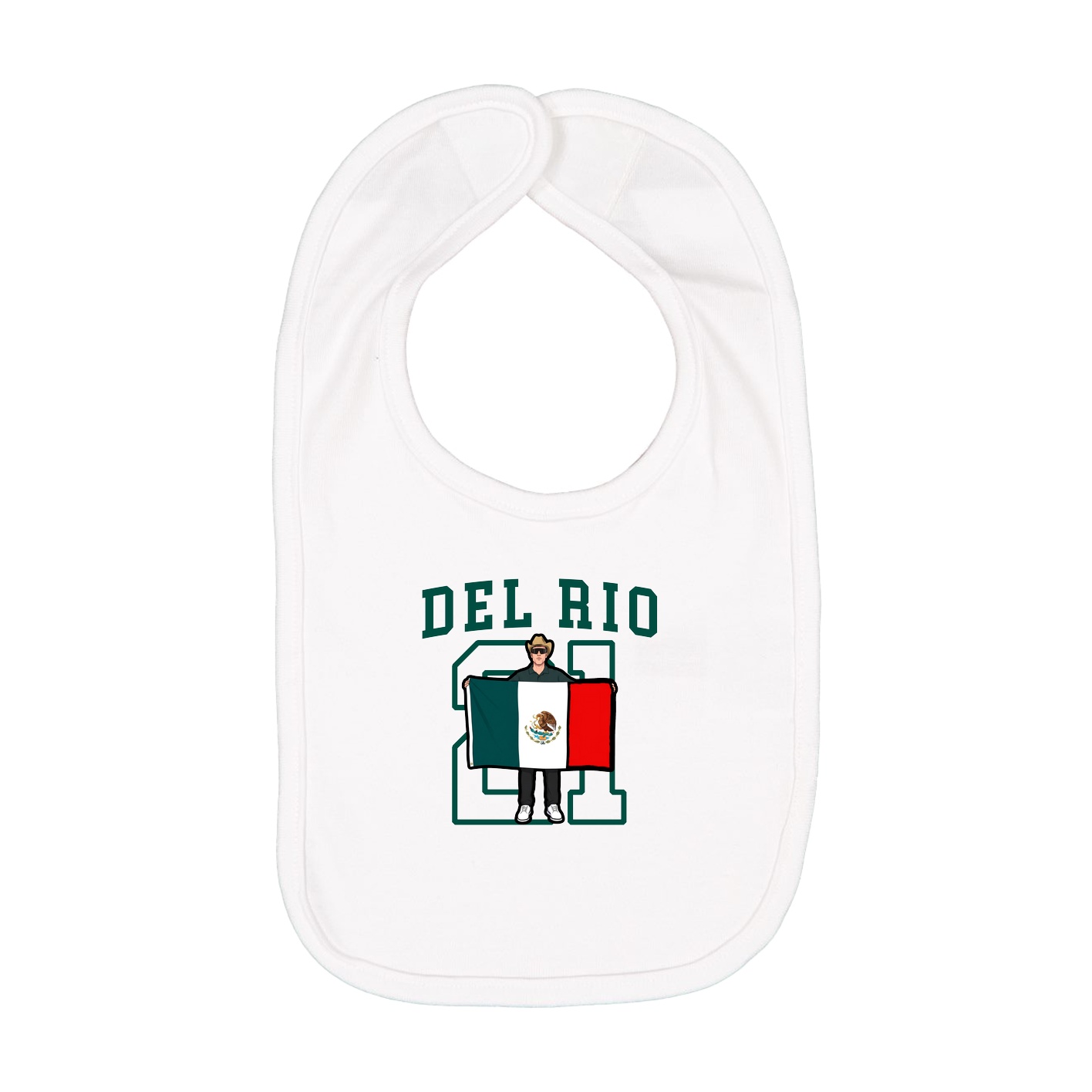Infant Bib — Shirsey in White