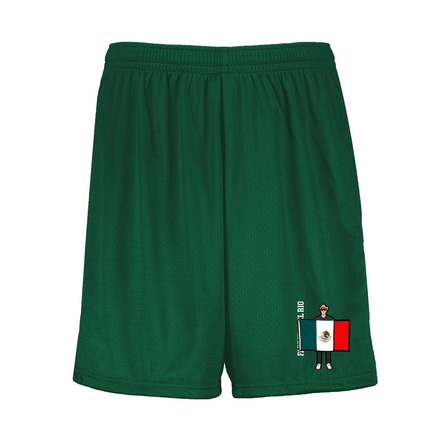 Shorts — Name Vertical in Green