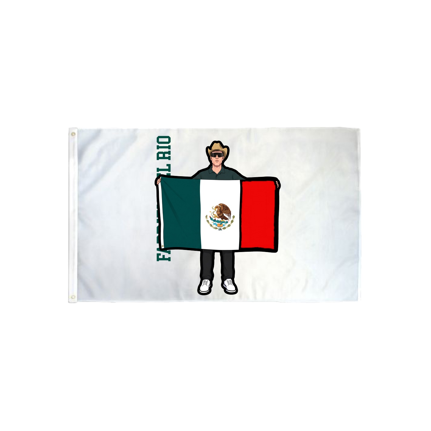 3x5 Flag — Name Vertical in Classic