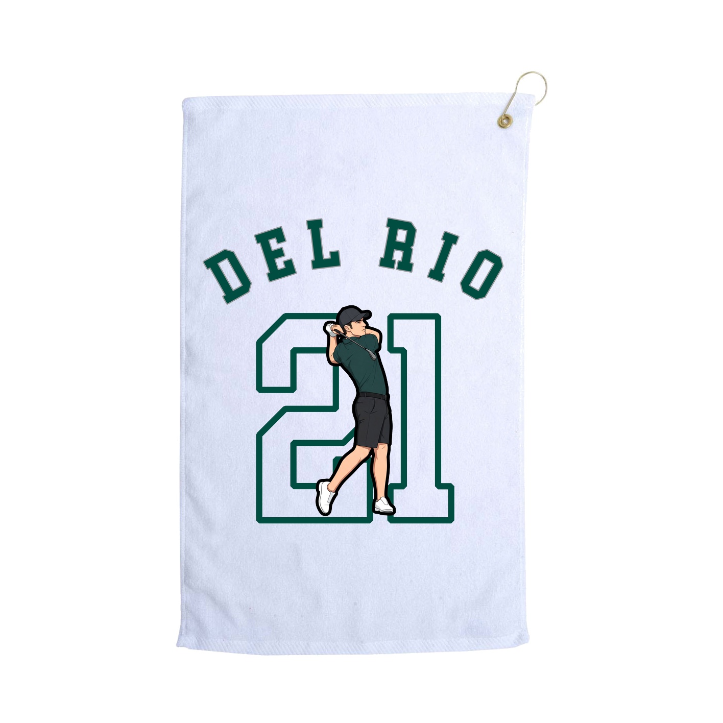 Golf Towel — Shirsey Arch in White