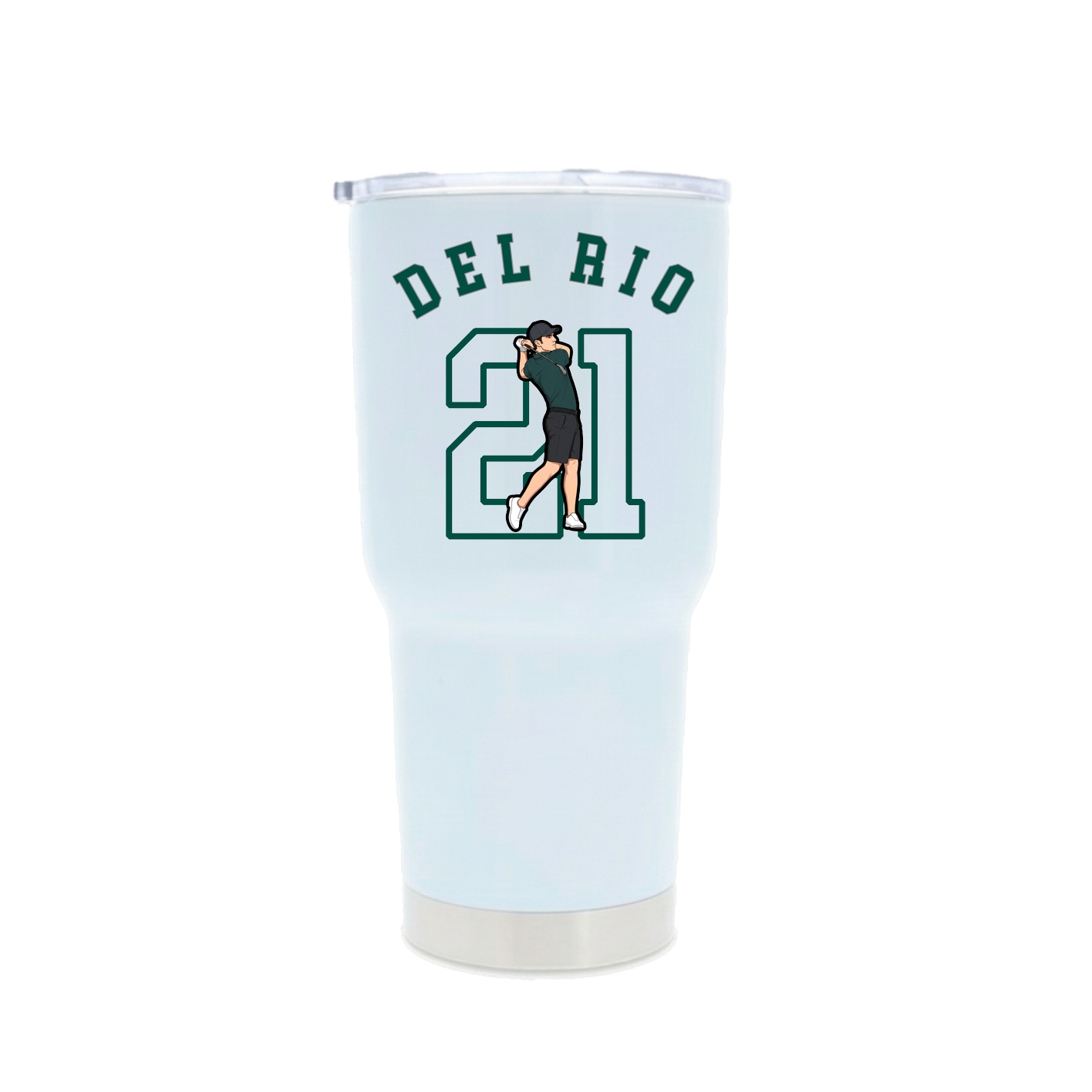 30oz Stainless Steel Tumbler — Shirsey Arch in White