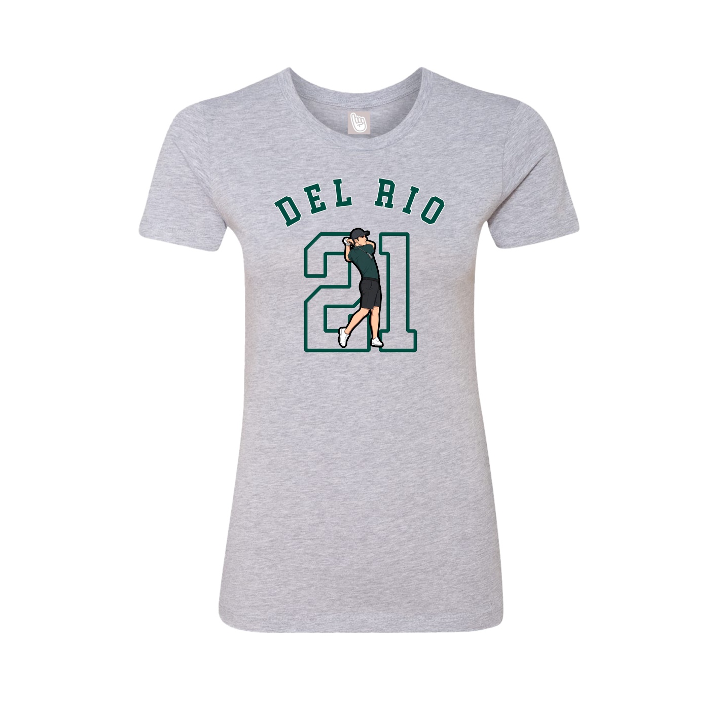 Fitted Women's Tee — Shirsey Arch in Grey
