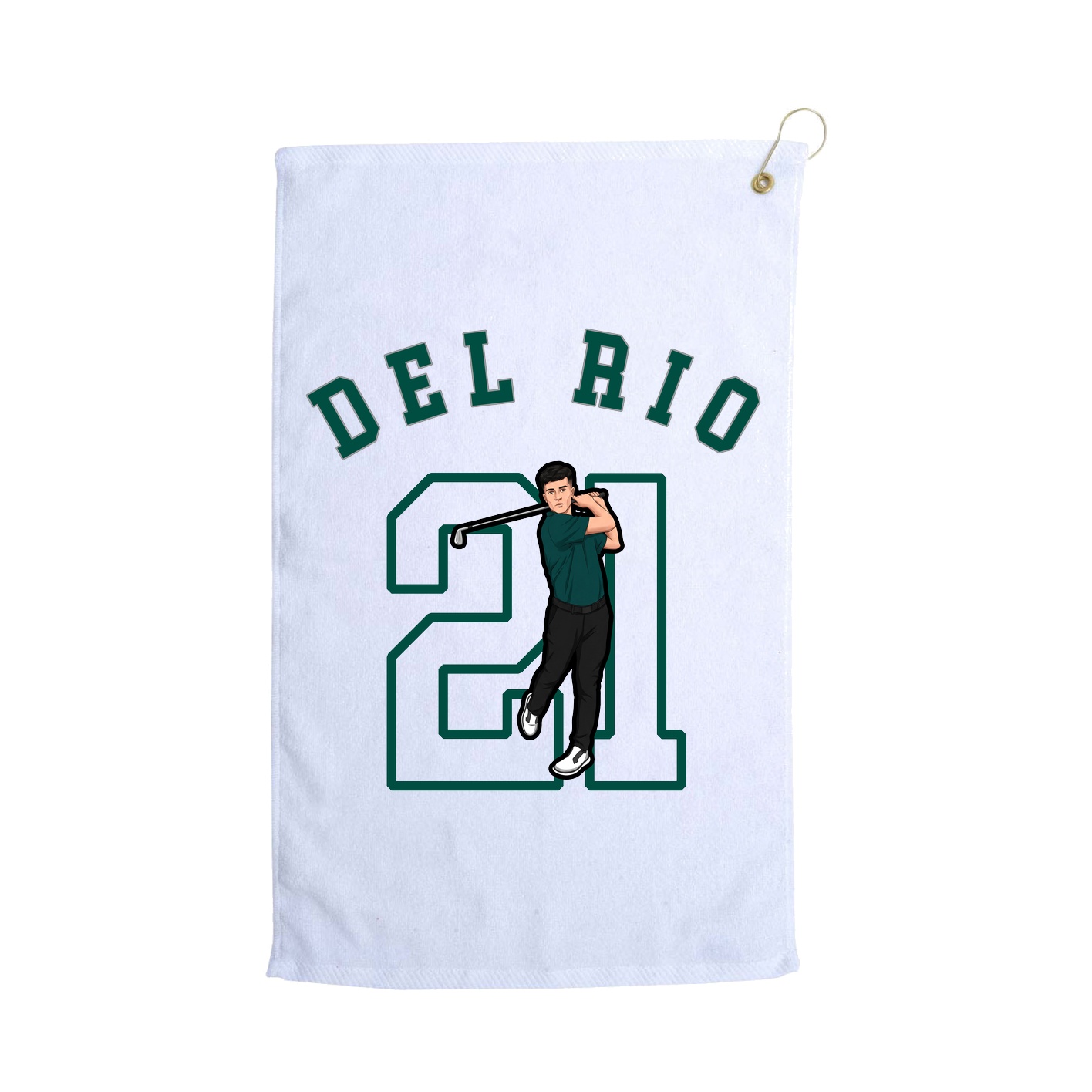Golf Towel — Shirsey Arch in White