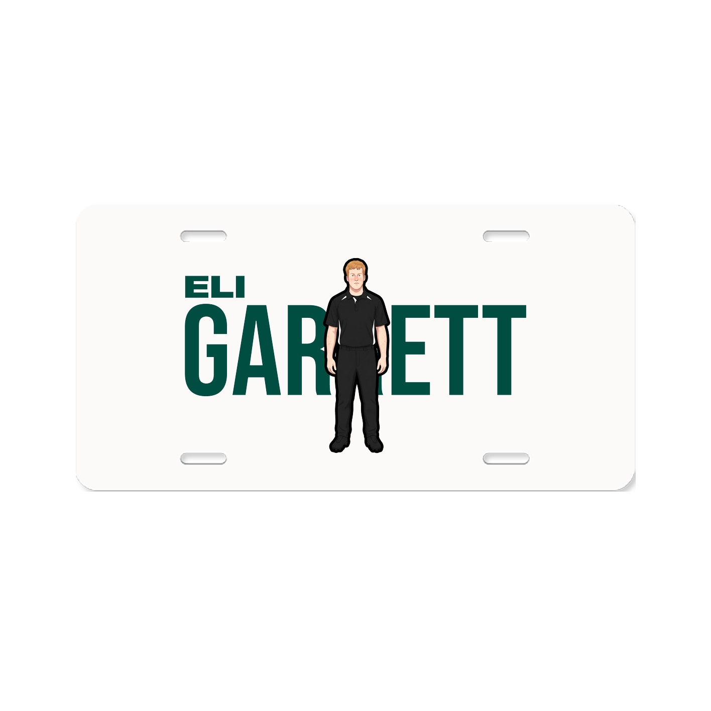 License Plate — Player Name in Classic