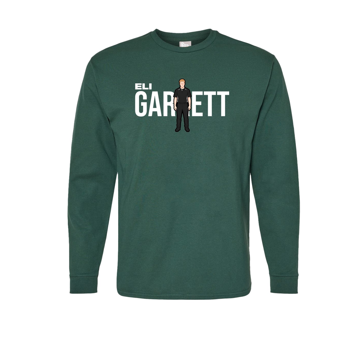 Long Sleeve Tee — Player Name in Green