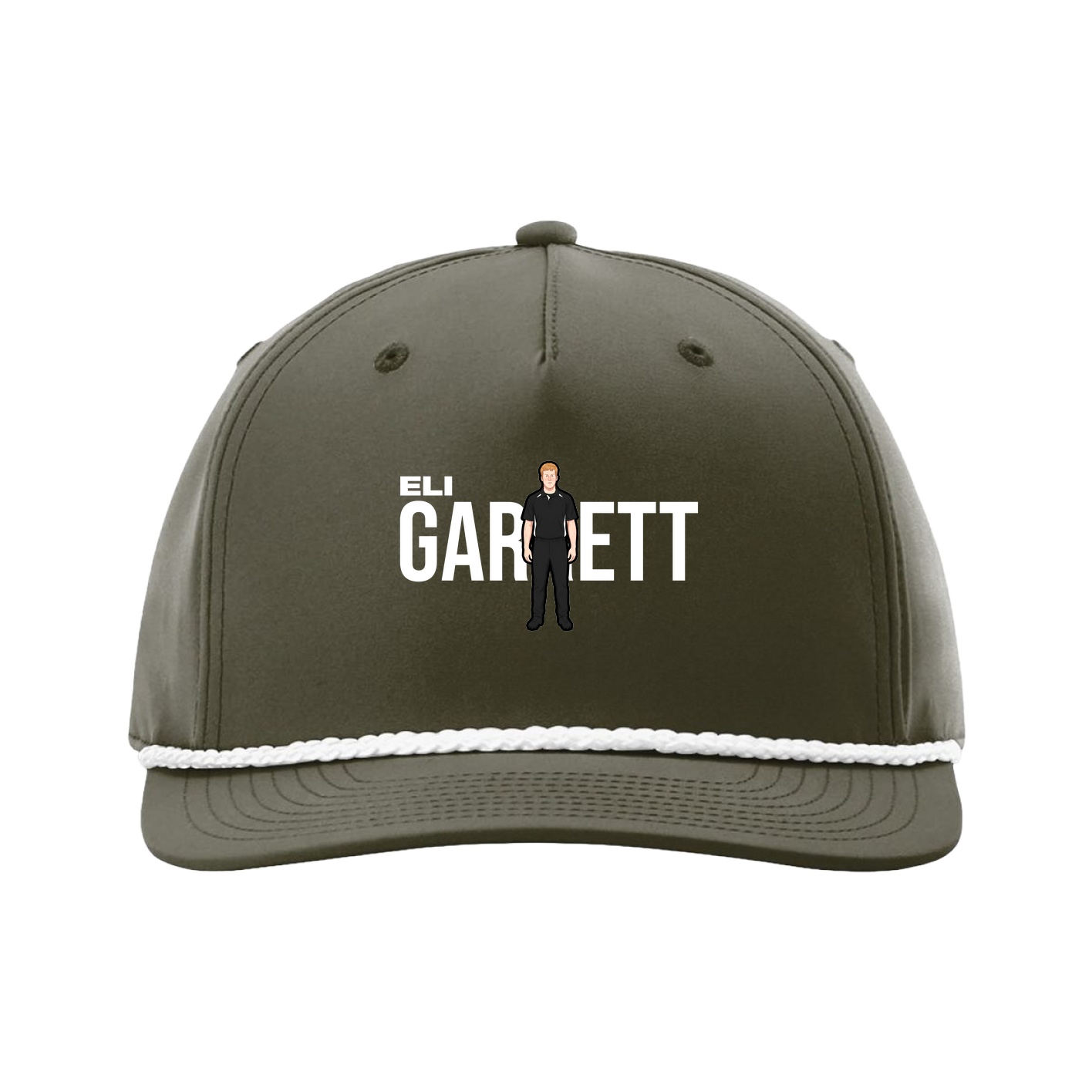 Five-Panel Classic Rope Cap — Player Name in Green