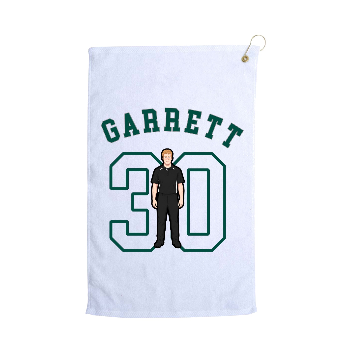 Golf Towel — Shirsey Arch in White