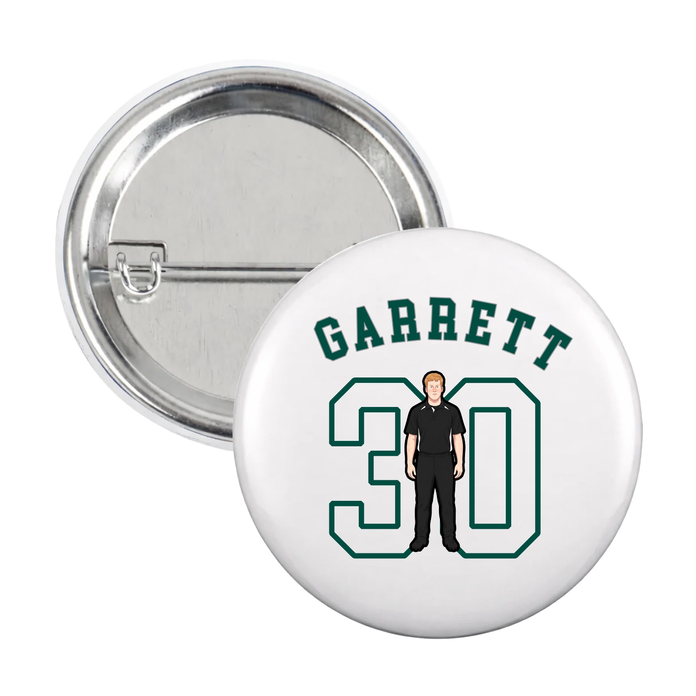 Game Day Button — Shirsey Arch in White