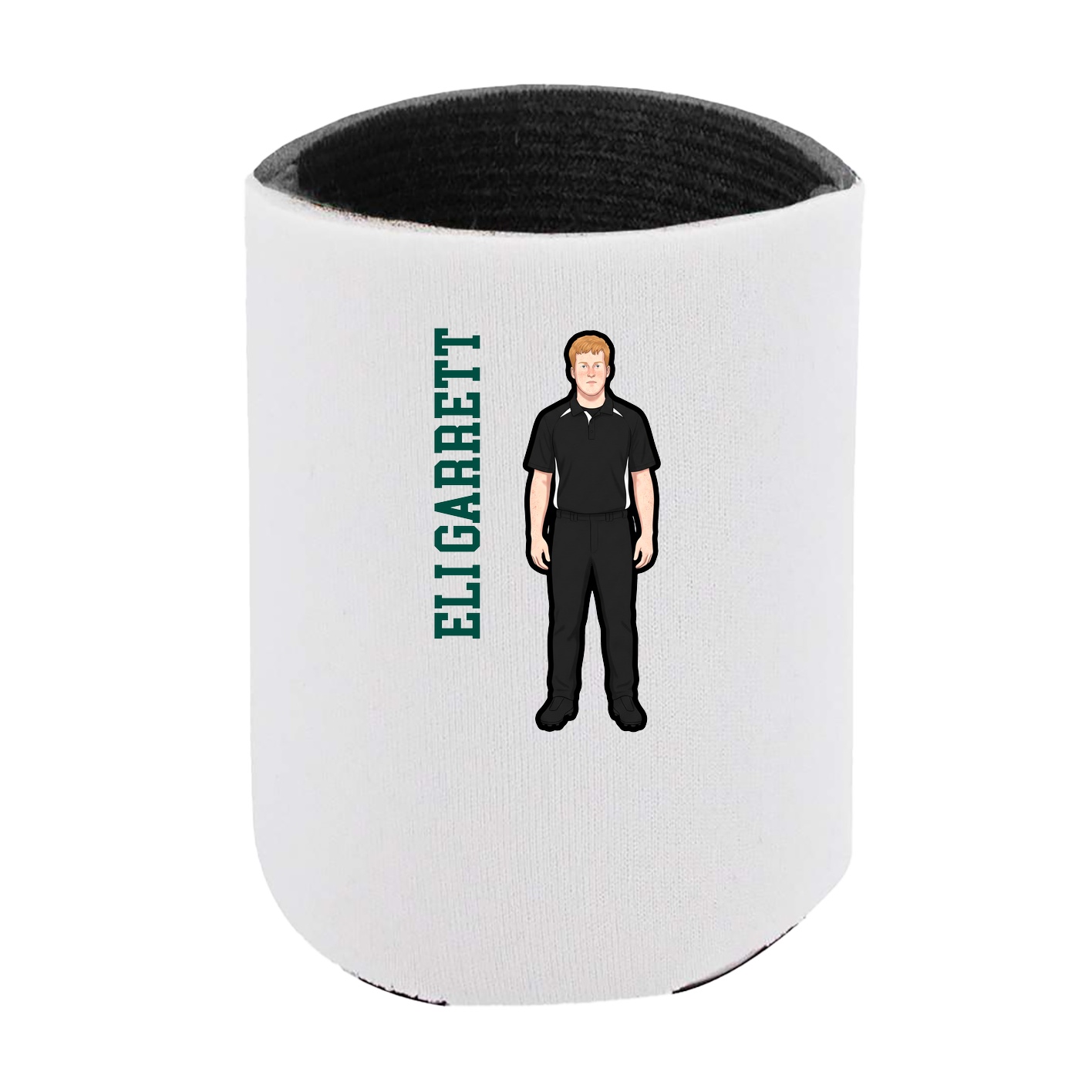 Can Holder — Name Vertical in White