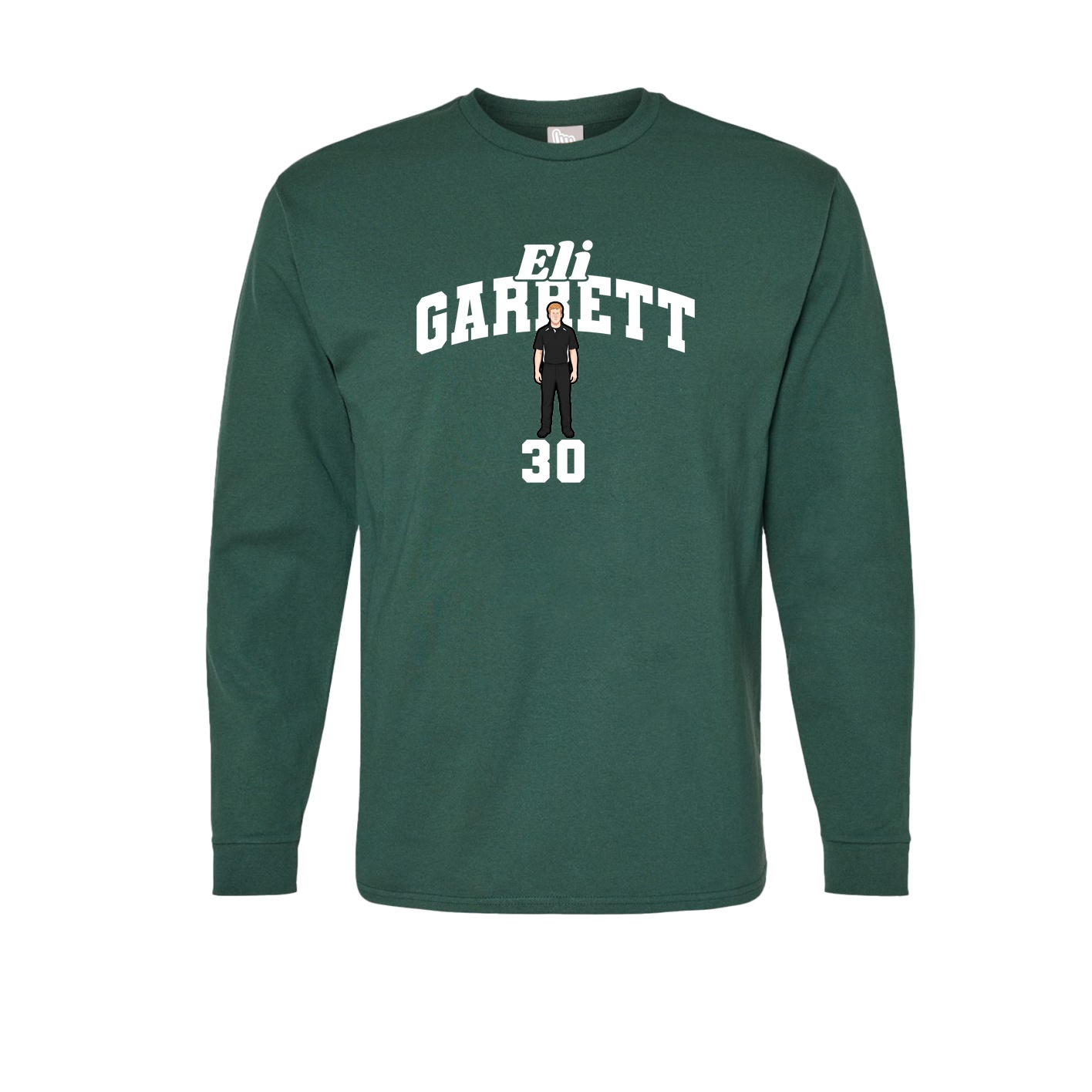 Long Sleeve Tee — Signature Arch in Green