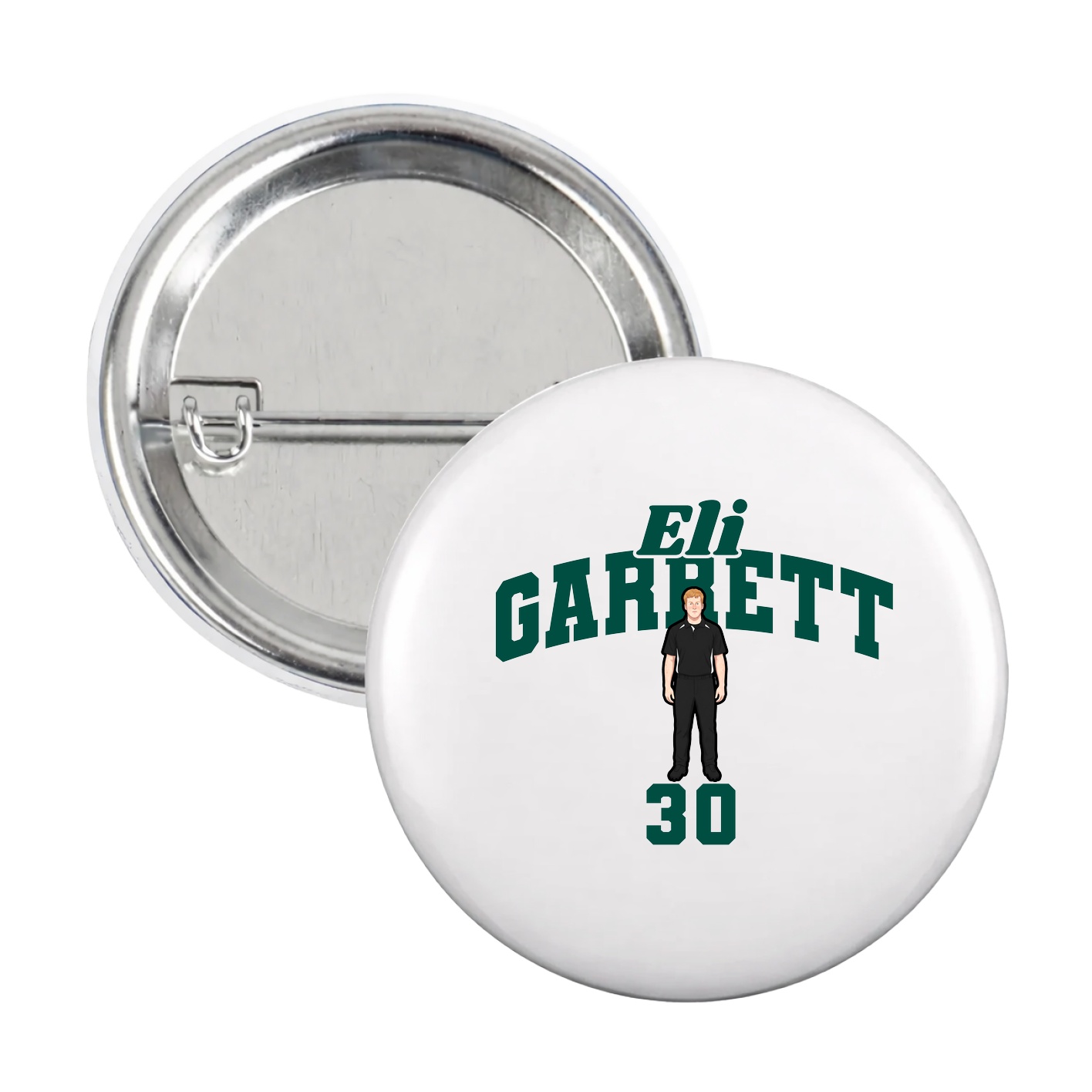 Game Day Button — Signature Arch in White