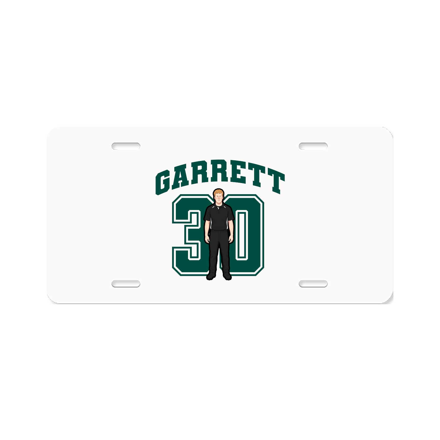 License Plate — Number in Classic